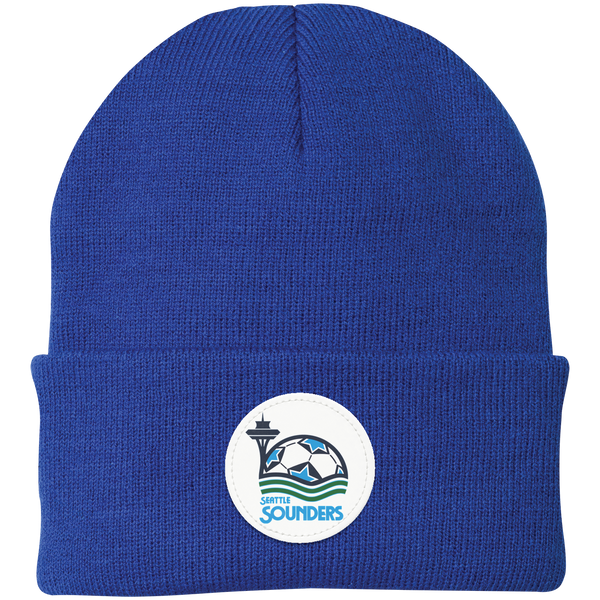Seattle Sounders NASL Beanie Knit Cap North American Soccer League Team color Royal Blue