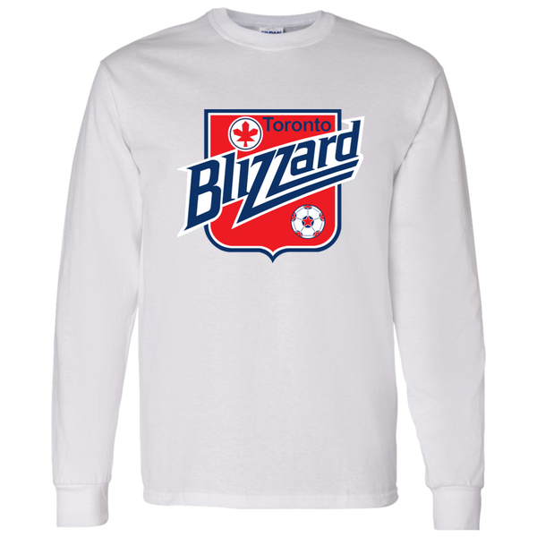 Toronto Blizzard NASL Long Sleeve Shirt North American Soccer League Team color White
