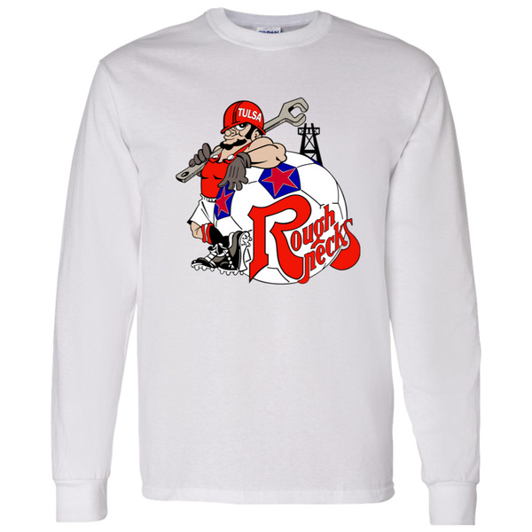 Tulsa Roughnecks NASL Long Sleeve Shirt North American Soccer League Team color White