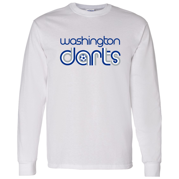Washington Darts NASL Long Sleeve Shirt North American Soccer League Team color White