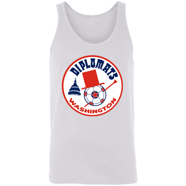 Washington Diplomats NASL Tank Top Classic North American Soccer League Team color White