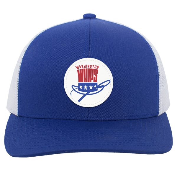 Washington Whips Trucker Snapback Cap NASL Soccer Team color Royal Blue/White