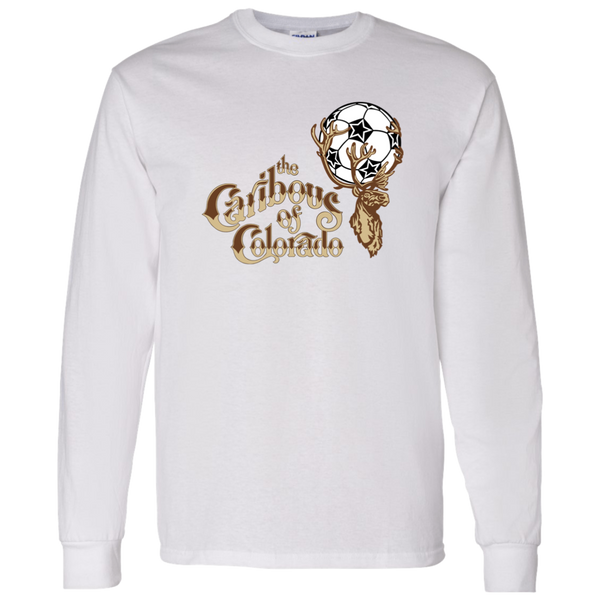 Colorado Caribous NASL Long Sleeve Shirt North American Soccer League Team color White