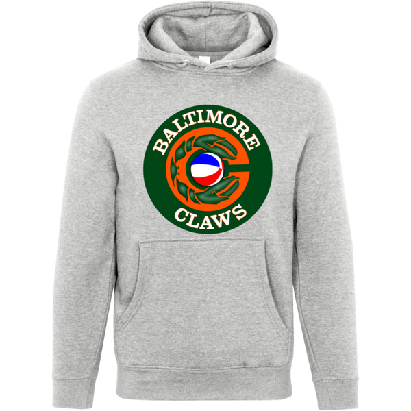 Baltimore Claws ABA Hoodie Pullover American Basketball Association color Heather Grey