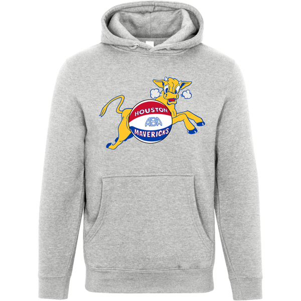 Houston Mavericks ABA Basketball Hoodie Pullover color Heather Gray