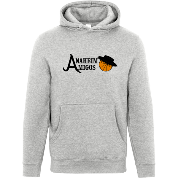 Anaheim Amigos ABA Hoodie Pullover American Basketball Association color Heather Grey