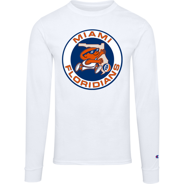 Miami Floridians ABA Long Sleeve Shirt American Basketball Association Team Logo color White