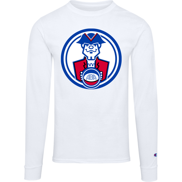 Virginia Squires ABA Basketball Team Long Sleeve Shirt Crewneck 100% Cotton Fabric color White