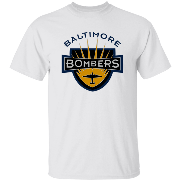 Baltimore Bombers T-shirt Classic NFL Football Team Fan Apparel color White