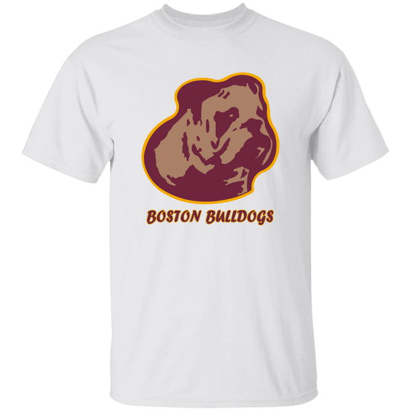 Boston Bulldogs T-shirt Classic NFL Football Team Fan Apparel color White