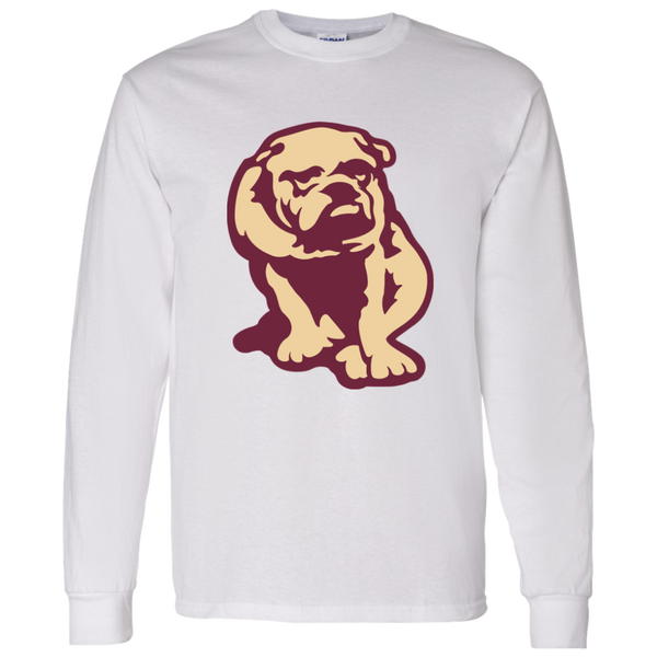 Canton Bulldogs Long Sleeve Shirt Classic NFL Football Team Fan Apparel color White