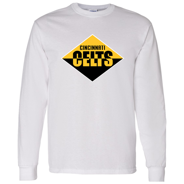Cincinnati Celts Long Sleeve Shirt Classic NFL Football Team Fan Apparel color White