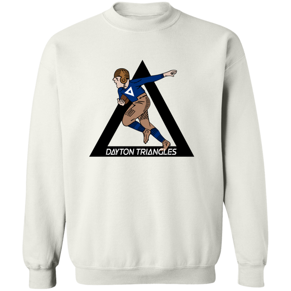Dayton Triangles Sweatshirt Crewneck Pullover NFL Football Team Fan Apparel color White