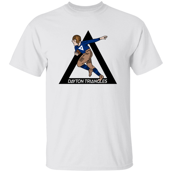 Dayton Triangles T-shirt Classic NFL Football Team Fan Apparel color White