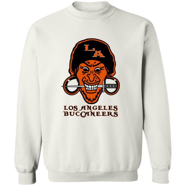 Los Angeles Buccaneers Sweatshirt Crewneck Pullover NFL Football Team Fan Apparel color White