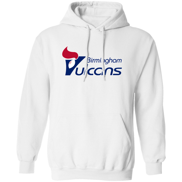 Birmingham Vulcans Hoodie Pullover Classic WFL Football Team color White