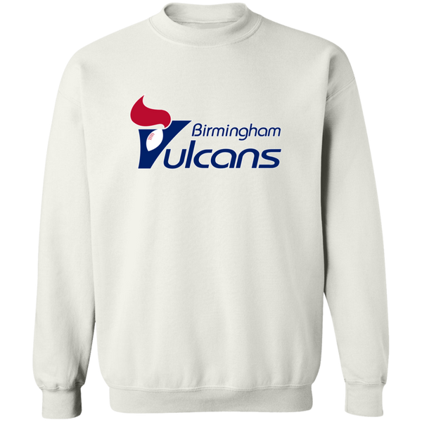Birmingham Vulcans Sweatshirt Crewneck Pullover WFL Football Team color White