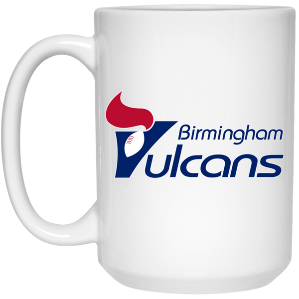 Birmingham Vulcans Mug 15 oz. White Glossy Ceramic WFL Football Team