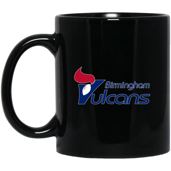 Birmingham Vulcans Mug 11 oz. Black Glossy Ceramic WFL Football Team
