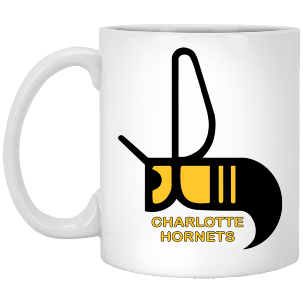 Charlotte Hornets Mug 11 oz. White Glossy Ceramic WFL Football Team
