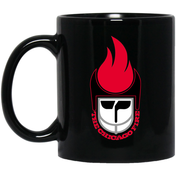 Chicago Fire Mug 11 oz. Black Glossy Ceramic WFL Football Team