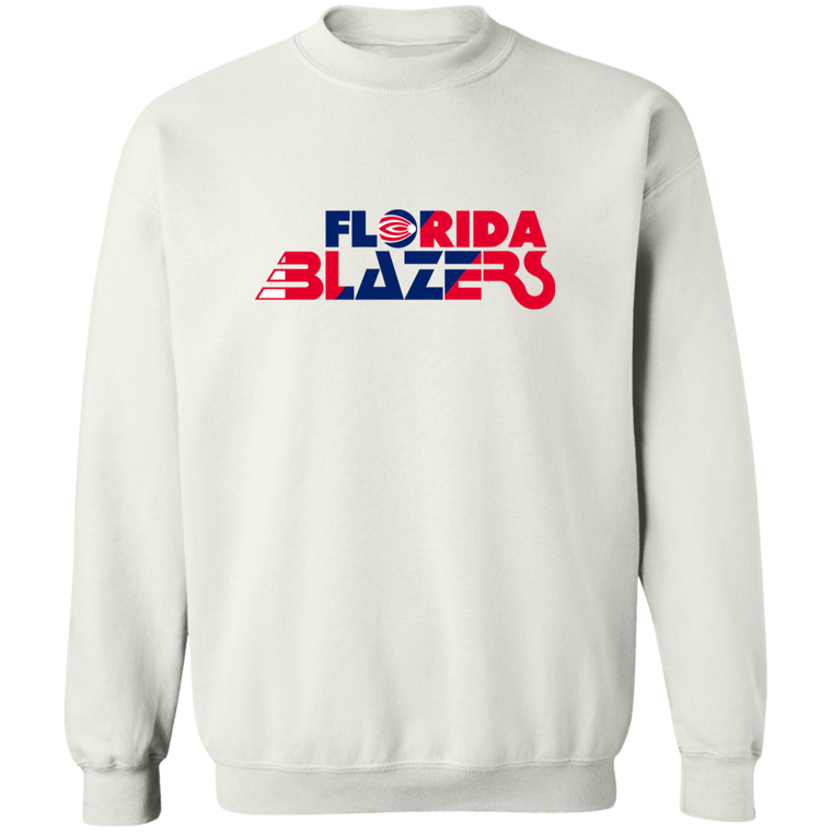 Florida Blazers Sweatshirt Crewneck Pullover WFL Football Team color White