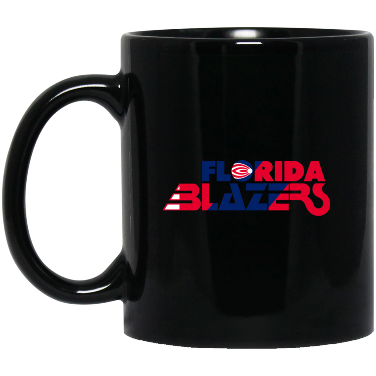 Florida Blazers Mug 11 oz. Black Glossy Ceramic WFL Football Team