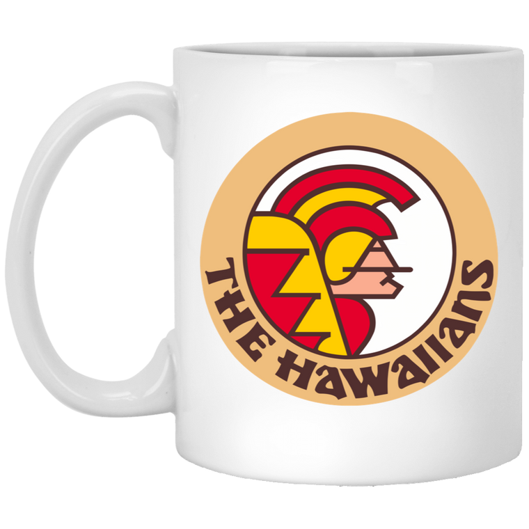 Hawaii Hawaiians Mug 11 oz. White Glossy Ceramic WFL Football Team