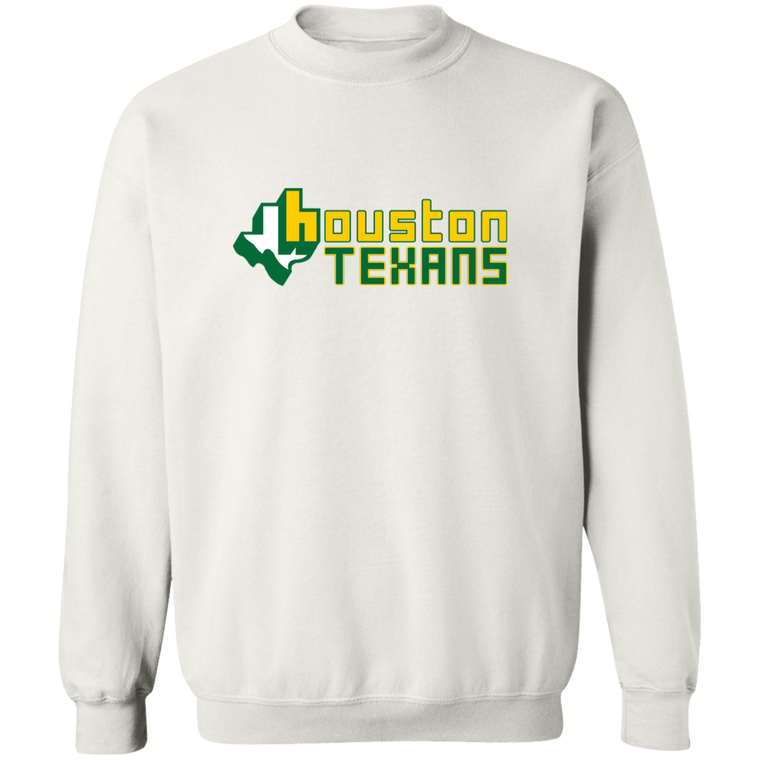 Houston Texans Sweatshirt Crewneck Pullover WFL Football Team color White