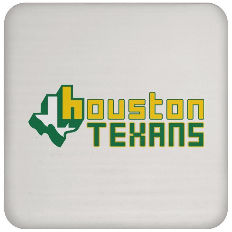 Houston Texans Drink Coaster WFL Football Team color White