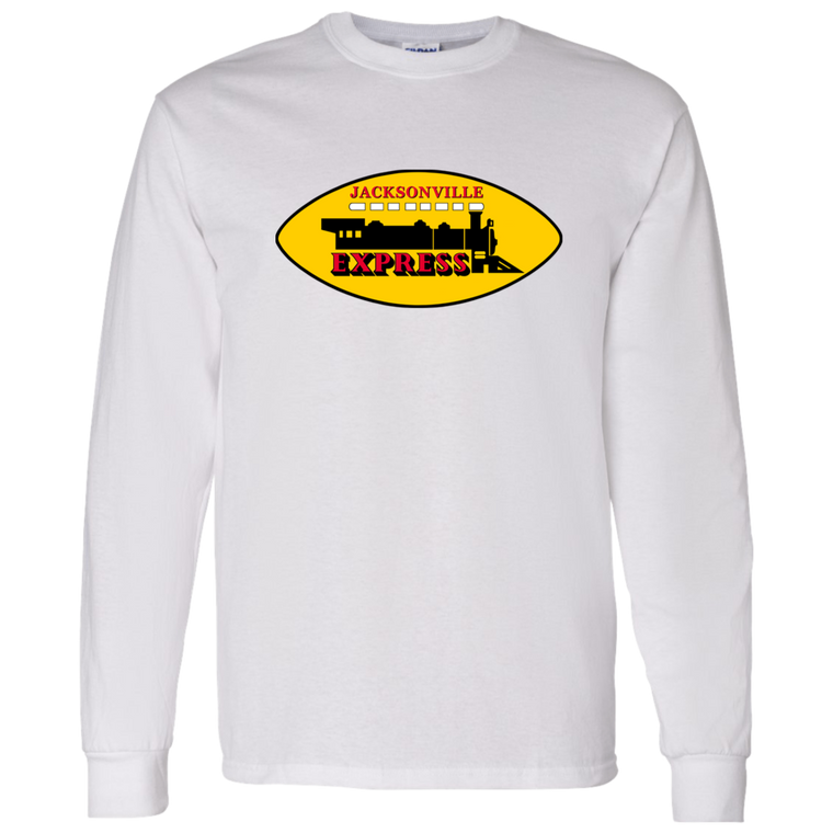 Jacksonville Express Long Sleeve Shirt Classic WFL Football Team color White