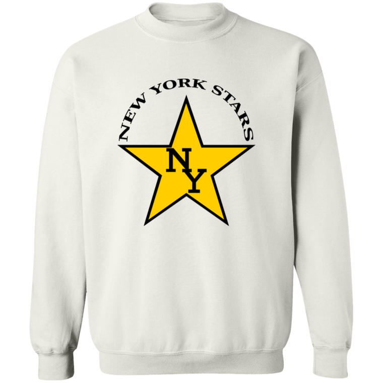 New York Stars Sweatshirt Crewneck Pullover WFL Football Team color White