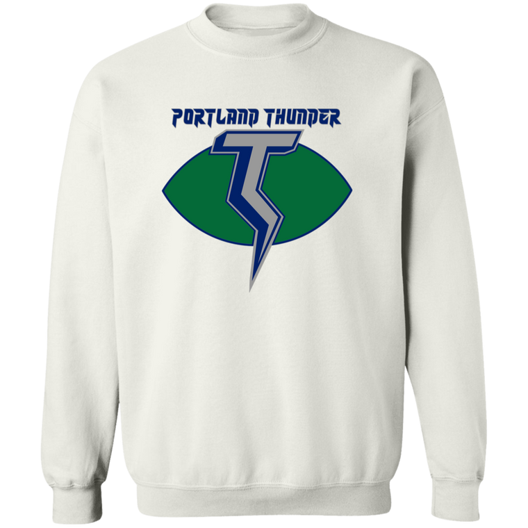 Portland Thunder Sweatshirt Crewneck Pullover WFL Football Team color White