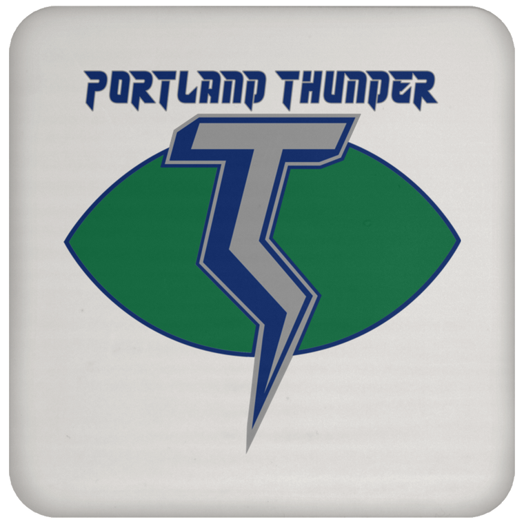 Portland Thunder Drink Coaster WFL Football Team color White