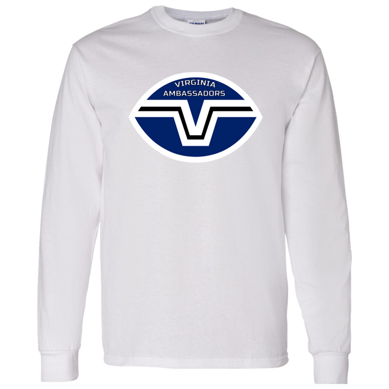 Virginia Ambassadors Long Sleeve Shirt Classic WFL Football Team color White