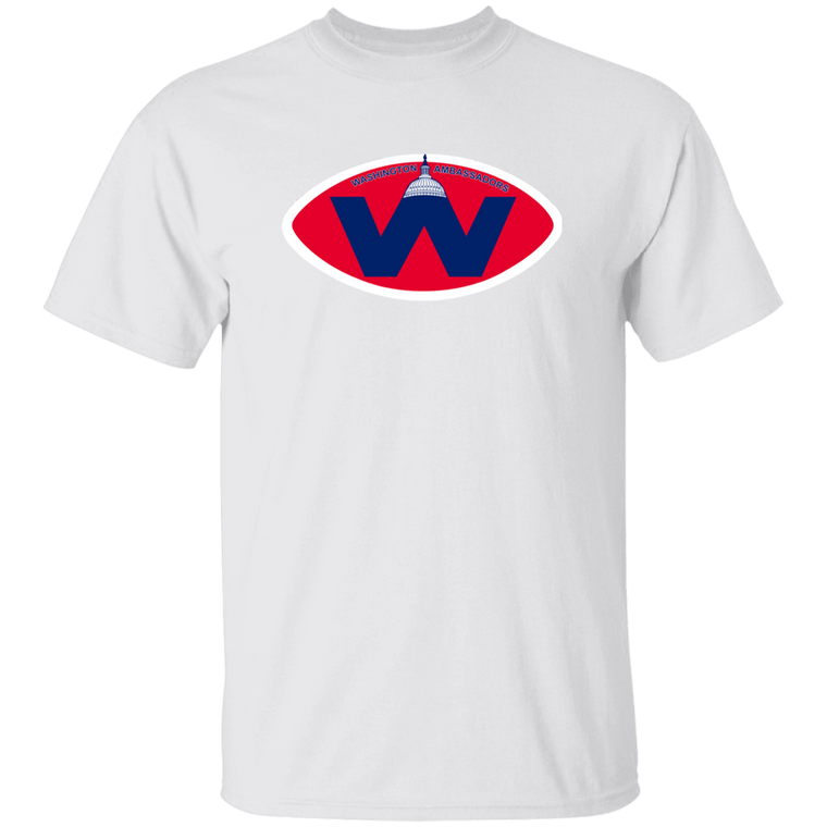 Washington Ambassadors T-shirt Classic WFL Football Team color White