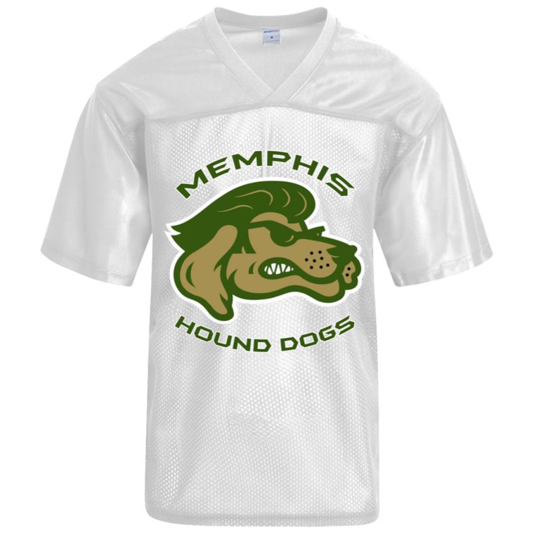 Memphis Hound Dogs Replica Mesh Jersey NFL Football Team color White Memphis Hound Dogs Replica Mesh Jersey NFL Football Team color White