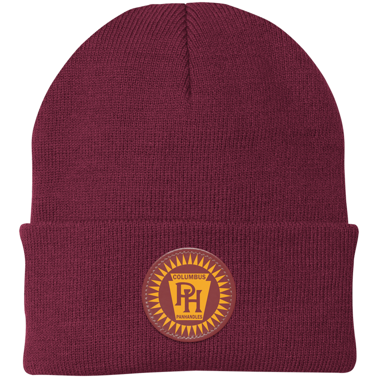 Columbus Panhandles Knit Beanie NFL Football Team Headwear color Maroon