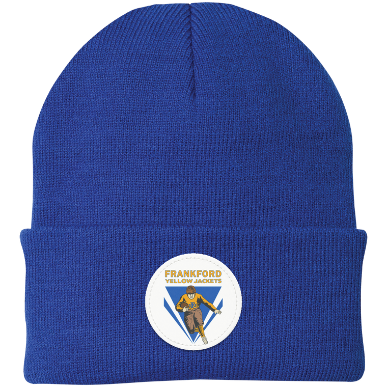 Frankford Yellow Jackets Knit Beanie NFL Football Team Headwear color Royal Blue