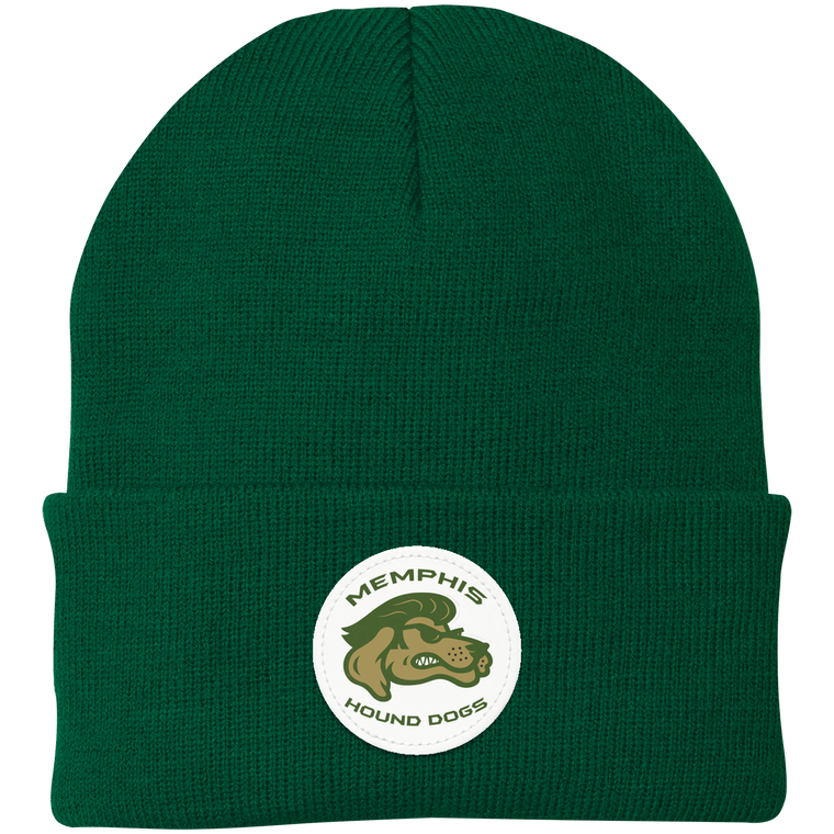 Memphis Hound Dogs Knit Beanie NFL Football Team Headwear color Dark Green