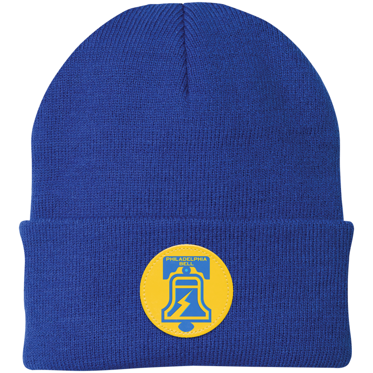 Philadelphia Bell Knit Beanie WFL Football Team Headwear color Royal Blue