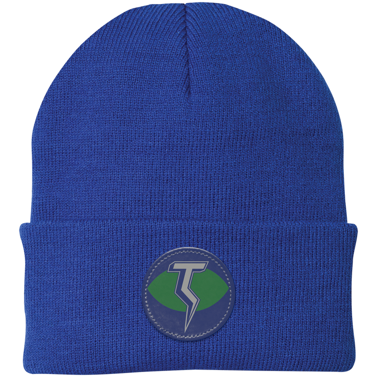 Portland Thunder Knit Beanie WFL Football Team Headwear color Royal Blue