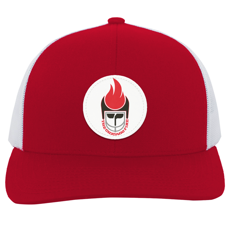 Chicago Fire Trucker Cap Snapback WFL Football Team Headwear color Red/White