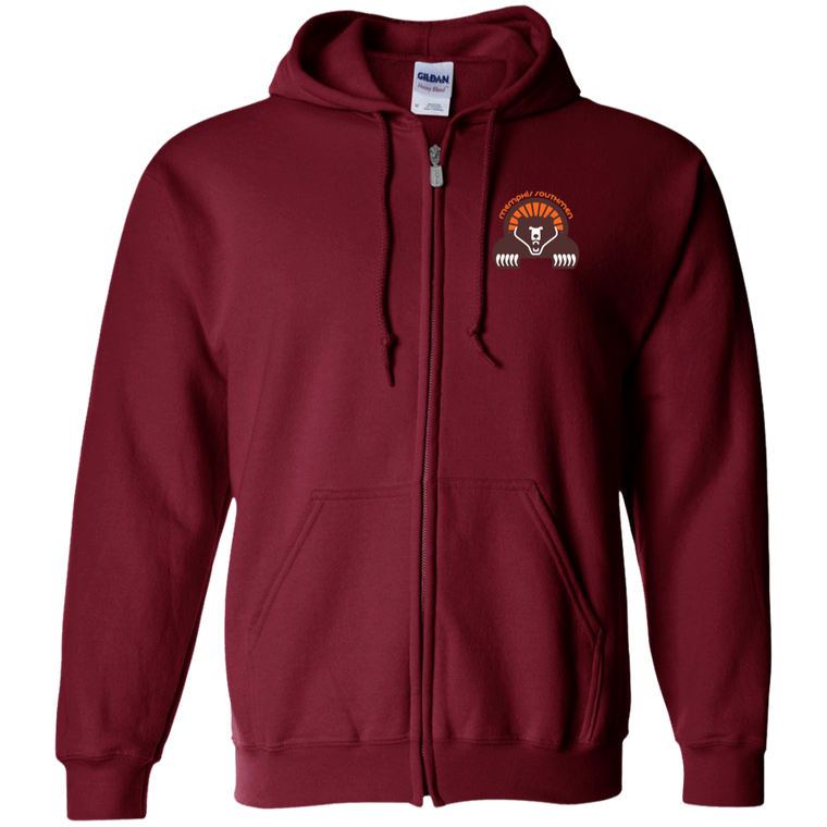Memphis Southmen Full Zip Hoodie WFL Football Team color Maroon