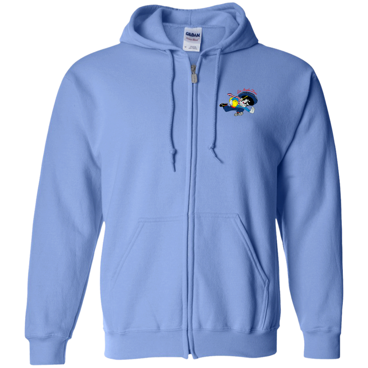 Los Angeles Dons Full Zip Hoodie AAFC Football Team color Columbia Blue Los Angeles Dons Full Zip Hoodie AAFC Football Team color Columbia Blue