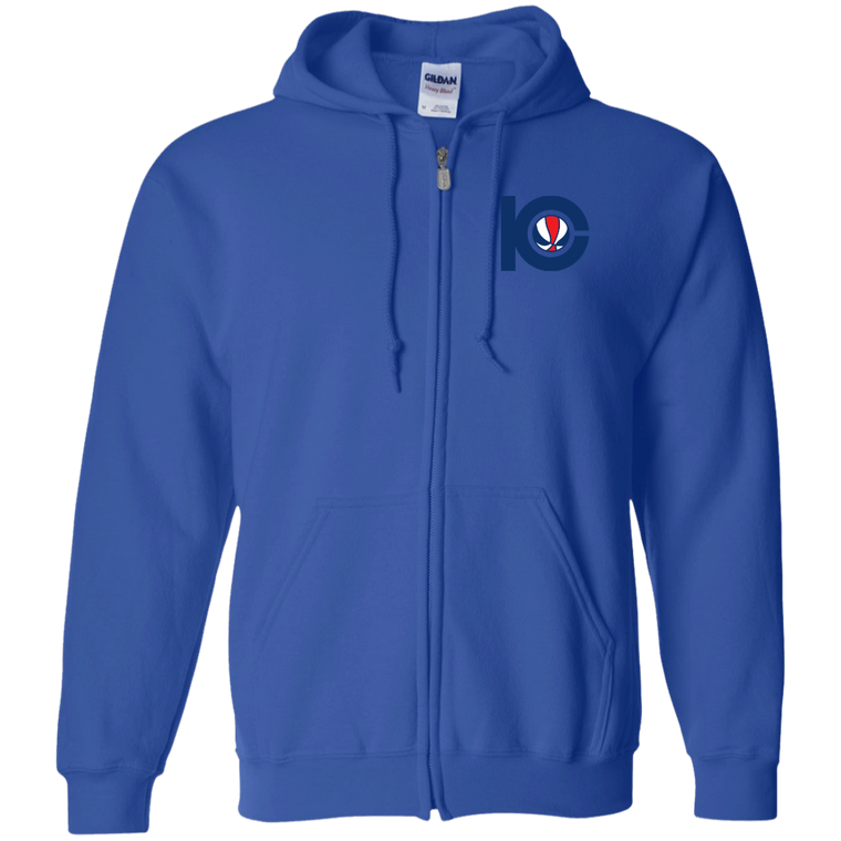 Kentucky Colonels Full Zip Hoodie ABA Basketball Team color Royal Blue Kentucky Colonels Full Zip Hoodie ABA Basketball Team color Royal Blue
