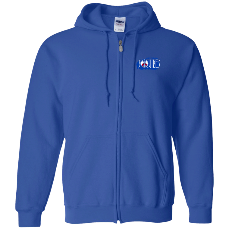 Virginia Squires Full Zip Hoodie A2 ABA Basketball Team color Royal Blue