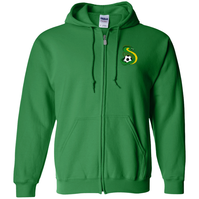 Cleveland Cobras Full Zip Hoodie ASL Soccer Team color Irish Green Cleveland Cobras Full Zip Hoodie ASL Soccer Team color Irish Green