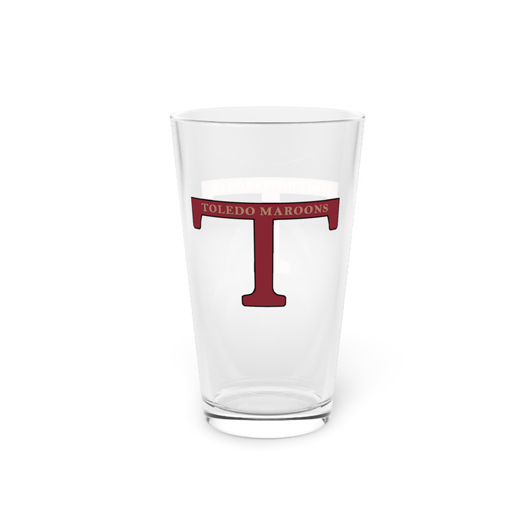 Toledo Maroons Pint Glass 16oz NFL Football Team Drinkware Toledo Maroons Pint Glass 16oz NFL Football Team Drinkware