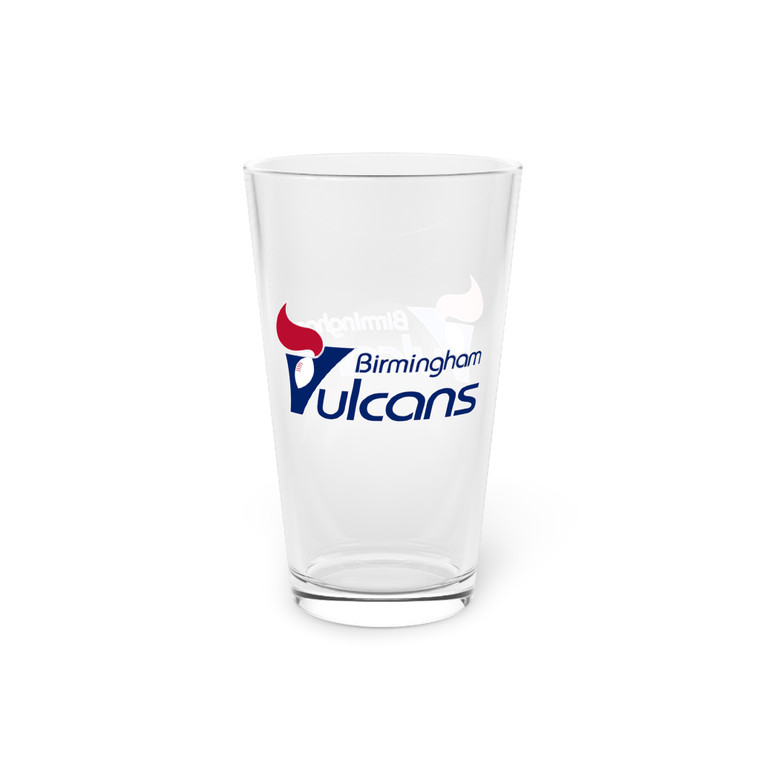 Birmingham Vulcans Pint Glass 16 Ounce WFL Football Team Collectible Drinkware Birmingham Vulcans Pint Glass 16 Ounce WFL Football Team Collectible Drinkware